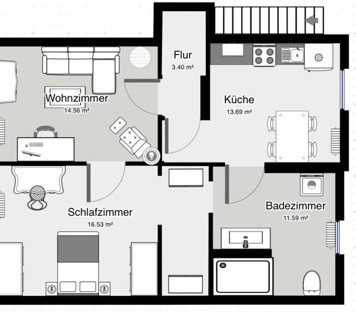 65Qm Luxus Apartment Mit Whirlpool Saarbruecken Uni Naehe Exterior foto